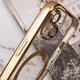 Чехол хромовый Fibra Chrome with MagSafe с закрытой камерой для Apple iPhone 13 Mini Gold - изображение 3