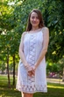 Белое хлопковое платье из прошвы Cotton S белый 43396263 - изображение 3