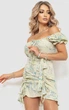 Сукня з квітковим принтом, колір оливковий, 176R1032, 50-52 - зображення 2