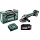 Аккумуляторная угловая шлифмашина Metabo W&nbsp;18&nbsp;L&nbsp;9-125 Quick 2 акб 5.2 Ah, в кейсе (602249650) - изображение 1