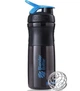 Шейкер спортивний (пляшка) Blender Bottle SportMixer 28oz/820ml Black/Cyan - зображення 2