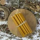 Жовті воскові свічки 12 см (25шт) - изображение 1