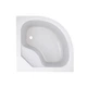 Душевая кабина полукруглая Lidz Latwa SC80x80.SAT.HIGH.FR стекло Frost 4 мм + Lidz Душевой поддон KAPIELKA ST80x80x41 с панелью - изображение 9