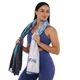 Cпортивний рушник пляжний рушник Zelart 4Monster Ocean Beach Towel Fit T-OST Deep Blue-White - зображення 6