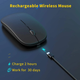 Беспроводная компьютерная мышка Wireless Mouse 2,4G USB на аккумуляторе - изображение 1
