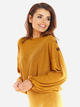 Sweter damski z bufiastymi rękawami Awama A318 106866 S/M Camel (5902360544291) - obraz 4