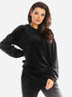 Bluza damska bez kaptura Awama A374 212888 S Czarna (5902360551053) - obraz 1