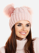 Czapka damska beanie Awama CZ01 292298 One Size Różowa (5902360553606) - obraz 4