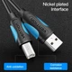 Кабель для принтера Vention USB 2.0 A Male to B Male Print Cable 2m (VAS-A16-B200), Black - зображення 3