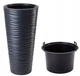 Горшок FormPlastic Sahara slim-30 антрацит 2723-014 - зображення 3