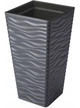 Горшок FormPlastic Sahara slim kwadro-30 антрацит (3950-014) - изображение 1