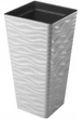 Горщик FormPlastic Sahara slim kwadro-30 сірий 3950-055 - зображення 1