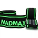Бинти на коліна MadMax MFA-299 Non slide & slip knee wraps 2.0m Black/Green - изображение 6