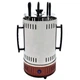 Электрошашлычница Domotec BBQ MS-7783 1000вт нержавеющая сталь 6 шампуров красный - изображение 2