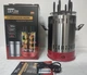 Электрошашлычница Domotec BBQ MS-7783 1000вт нержавеющая сталь 6 шампуров красный - изображение 3