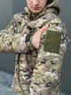 Тактична куртка мультикам софтшелл осінь флісова тепла, Куртка Softshell Multicam Soft shell мультикам XXL - зображення 6