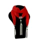 Шарф женский трикотажный с украшением кулон 160х40см Красный - изображение 1