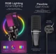 Мікрофон для комп'ютера з RGB підсвічуванням та поп-фільтром ZealSound A68 Конденсаторний мікрофон для пк Для стриму, геймінгу та блогерів 395493027 - зображення 4