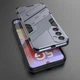 Защитный чехол с подставкой Deexe Bibercas для Samsung Galaxy M34 - Dark Blue - изображение 4