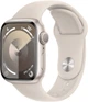 Смарт-годинник Apple Watch Series 9 GPS 41mm Starlight Aluminium Case with Starlight Sport Band - M/L (MR8U3QP/A) - зображення 1