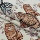 Ткань жаккард кошки коричневый (280см 344г/м² пог.м) (146508) - изображение 1