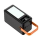 Портативний акумулятор повербанк з LED ліхтариком Viva 120000 mAh та з вбудованим кабелем Black / Power Bank 755129 - зображення 3
