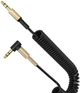 Аудио-кабель SkyDolphin SR08 Spring Wire 3.5 мм - 3.5 мм (M/M) 1 м Черный (AUX-000062) - изображение 1