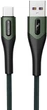Кабель Sky Dolphin S01T Braided Fast USB to Type-C 3 A 1 м Темно-зелений (USB-000582) - зображення 1