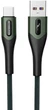 Кабель Sky Dolphin S01V Braided Fast USB to Micro 3 A 1 м Темно-зеленый (USB-000584) - изображение 1