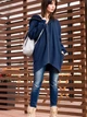 Bluza damska rozpinana streetwear długa BeWear B054 86953 2XL-3XL Granatowa (5903068402685) - obraz 5