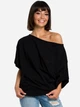 Bluza damska bez kaptura BeWear B079 87050 2XL-3XL Czarna (5903068415784) - obraz 1