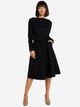 Sukienka trapezowa damska BeWear B087 87085 L Czarna (5903068417559) - obraz 1