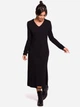 Sukienka tunika damska BeWear B128 90805 M Czarna (5903068448737) - obraz 1