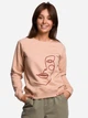 Bluza damska bez kaptura BeWear B167 137663 XL Beżowa (5903068484339) - obraz 1