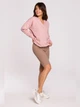 Bluza damska bez kaptura elegancka BeWear B225 1130347 S Pudrowa (5903887655941) - obraz 3