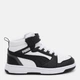 Детские демисезонные ботинки для мальчика Puma Rebound V6 Mid 39383201 28 Puma White-Puma Black-Shadow Gray (4065454846686) - изображение 1