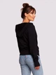 Bluza damska z kapturem elegancka BeWear B246 1197440 L Czarna (5903887678971) - obraz 2