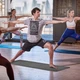 Килимок для йоги Reebok Camo Yoga Mat 176x61x0,5 см (RAYG-11045BL) Grey/Blue - зображення 9