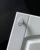 Маленькая ручка кнопка для мебели Drop матовый хром - изображение 1