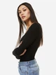 Боди-футболка женская H&M 1137323 XS Черная (2000001405277) - изображение 2