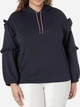 Худи женское Tommy Hilfiger 703414713 2X Синее (1159789046) - изображение 5