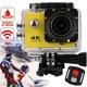 Экшн камера Action Camera V3R WiFi Желтая водонепроницаемая видеокамера с аквабоксом для подводной съемки - изображение 1