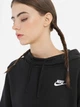 Худи теплое женское Nike Club Fleece Hoodie DQ5415-010 XS Black/White (196149262383) - изображение 4