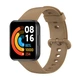 Силиконовый ремешок HMU для Xiaomi Redmi Watch 2 Lite, 20 мм, коричневый - изображение 3