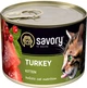 Упаковка влажного корма для котят Savory Cat Can Kitten индейка 200 г х 6 шт (2700000029916) - изображение 2