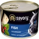 Упаковка влажного корма Savory Cat Can Adult для привередливых котов Рыба 200 г х 6 шт (2700000029893) - изображение 2