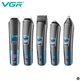 Машинка для стрижки волос , носа, бороды, бритва VGR V-108 10в1 аккумуляторный беспроводной триммер с LED дисплеем Черно Синий - изображение 2