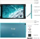 Планшет 10" TJD 1011QR 4/64Gb 4 ядра Android 12 6000 mAh Голубой Factory Recertified g2 - изображение 3