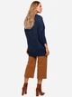 Sweter z golfem damski długi Made Of Emotion M470 S/M Granatowy (5903068452215) - obraz 4