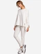 Bluza damska bez kaptura oversize Made Of Emotion M491 S/M Ecru (5903068475009) - obraz 3